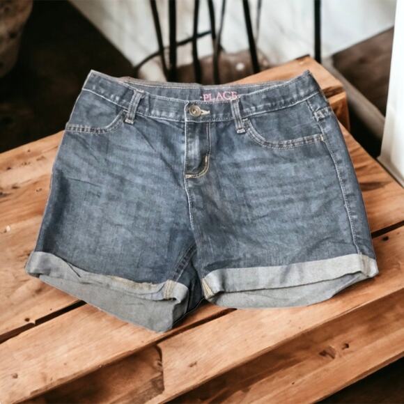 The CHILDREN’S PLACE Blue Jean Shorts Size 10 (Girl's) - Picture 1 of 7